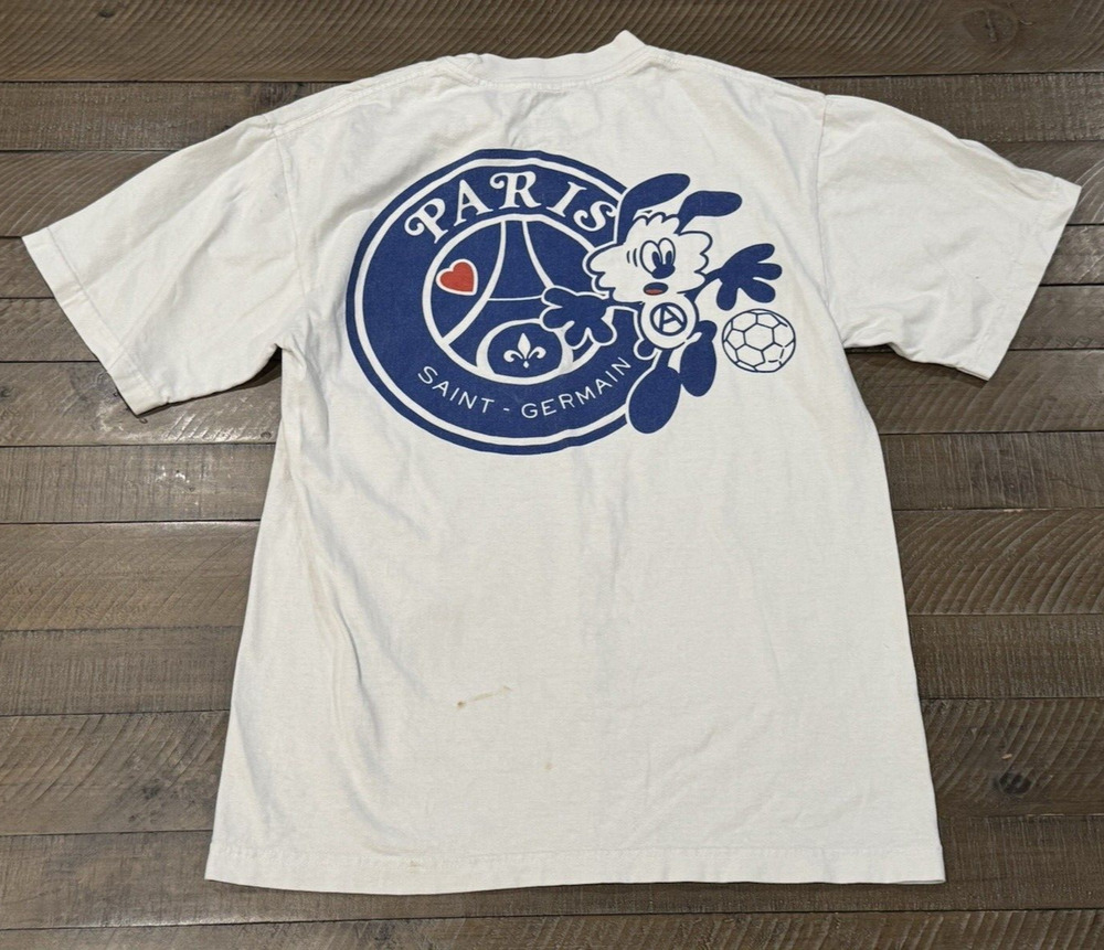 Paris Saint Germain Verdy T-Shirt - Stained - Short Sleeve Crew Neck - Youth S